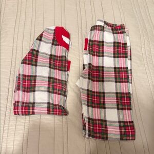 Hanna Andersson Red and White Plaid Kids Pajama Set